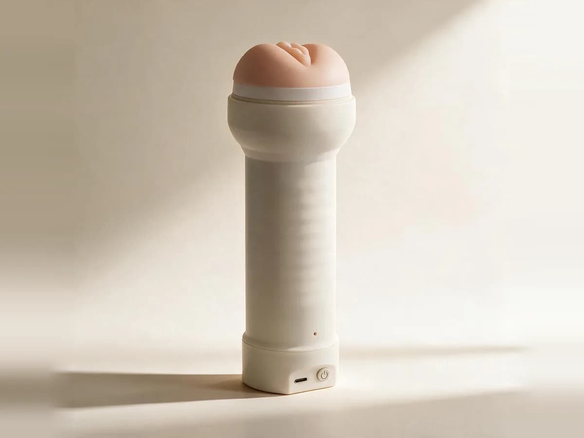 SynKink F1 seen from the front, with the soft sleeve opening on top